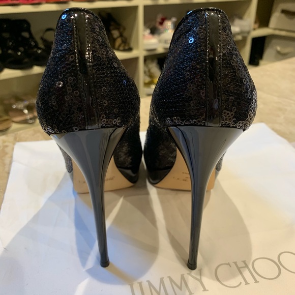 Jimmy Choo Platform Sequin Pump